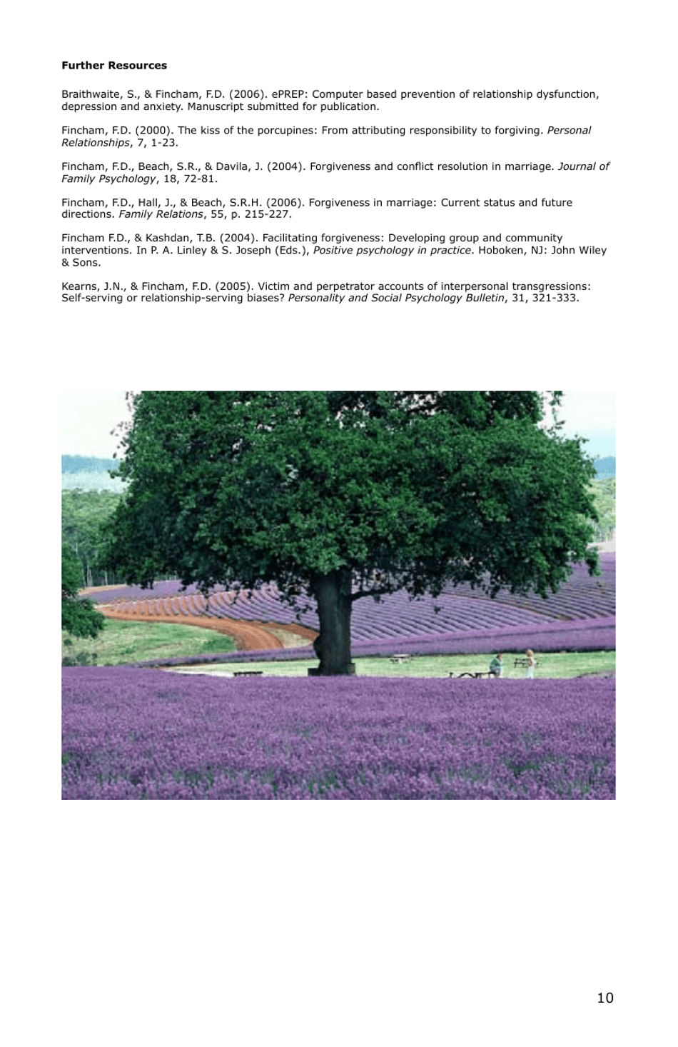 Forgiveness: a Sampling of Research Results - American Psychological Association, Page 11