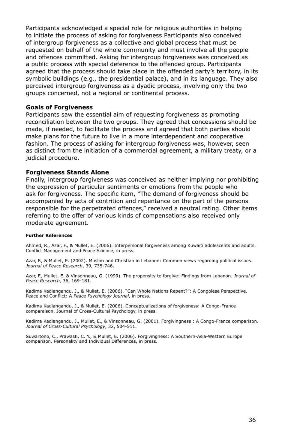 Forgiveness: a Sampling of Research Results - American Psychological Association, Page 37