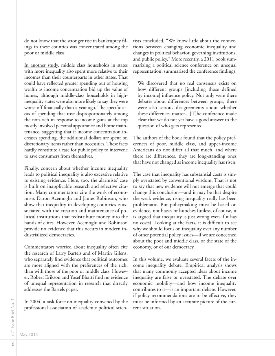 Income Inequality in America Fact and Fiction - E21 Issue Brief, Page 10