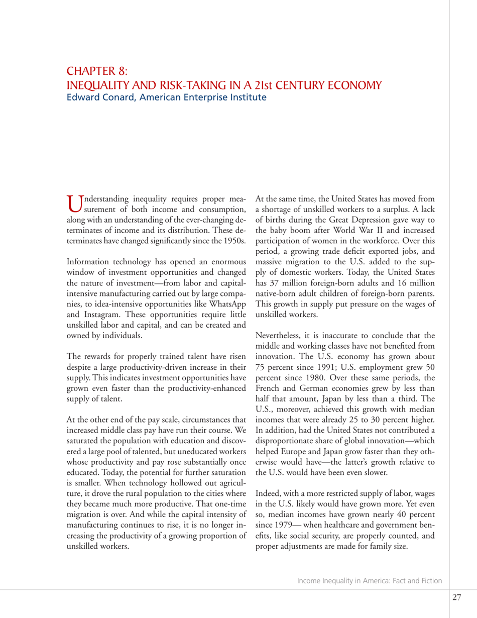 Income Inequality in America Fact and Fiction - E21 Issue Brief, Page 31