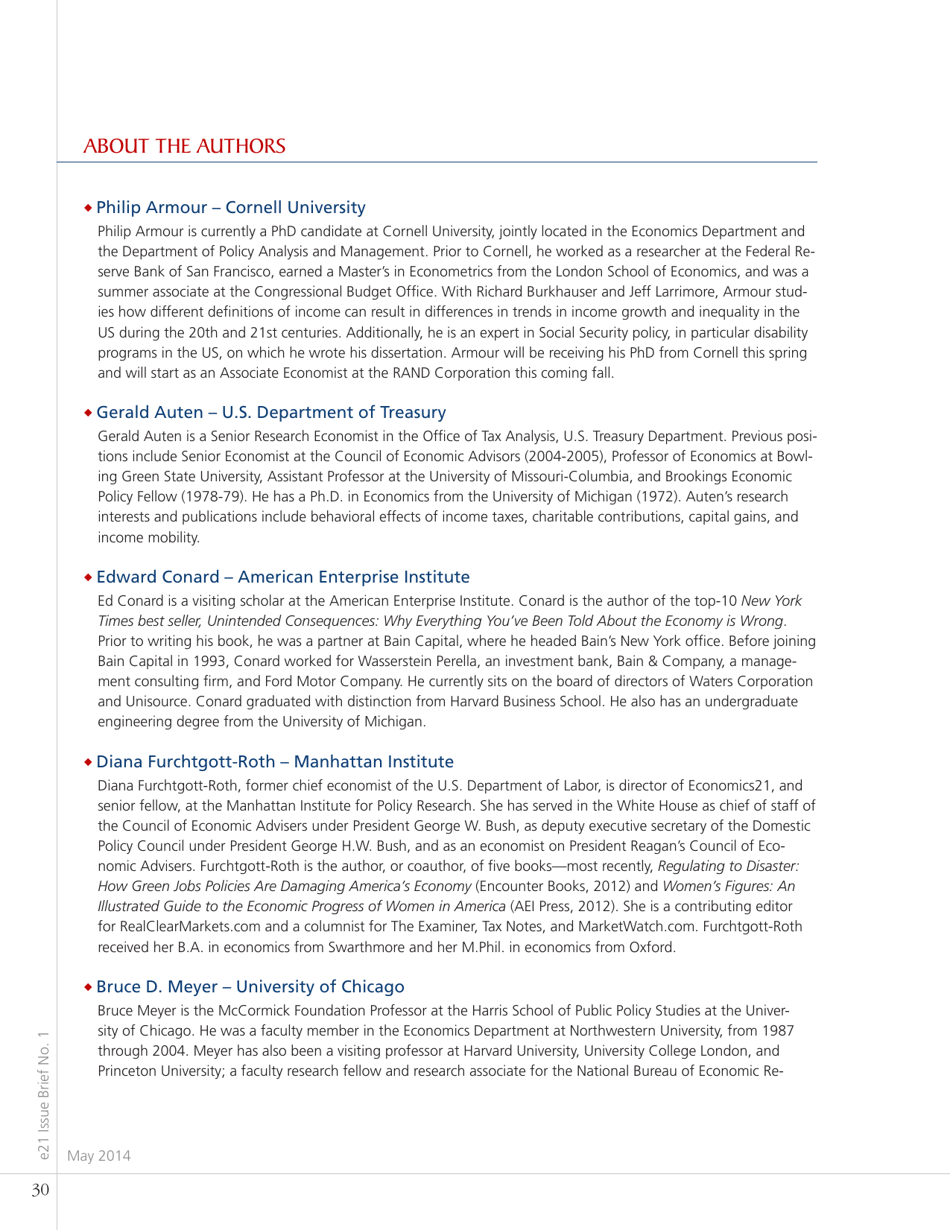 Income Inequality in America Fact and Fiction - E21 Issue Brief, Page 34
