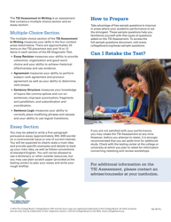 Texas Success Initiative Assessment - Student Informative Brochure - College Board, Page 4