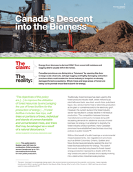 Fuelling a Biomess - Why Burning Trees for Energy Will Harm People, the Climate and Forests - Greenpeace - Canada, Page 7