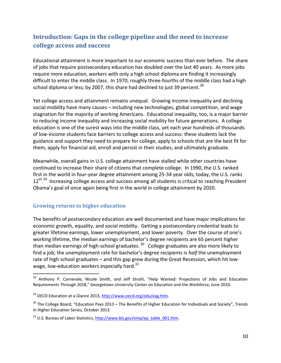 Increasing College Opportunity for Low-Income Students, Page 10