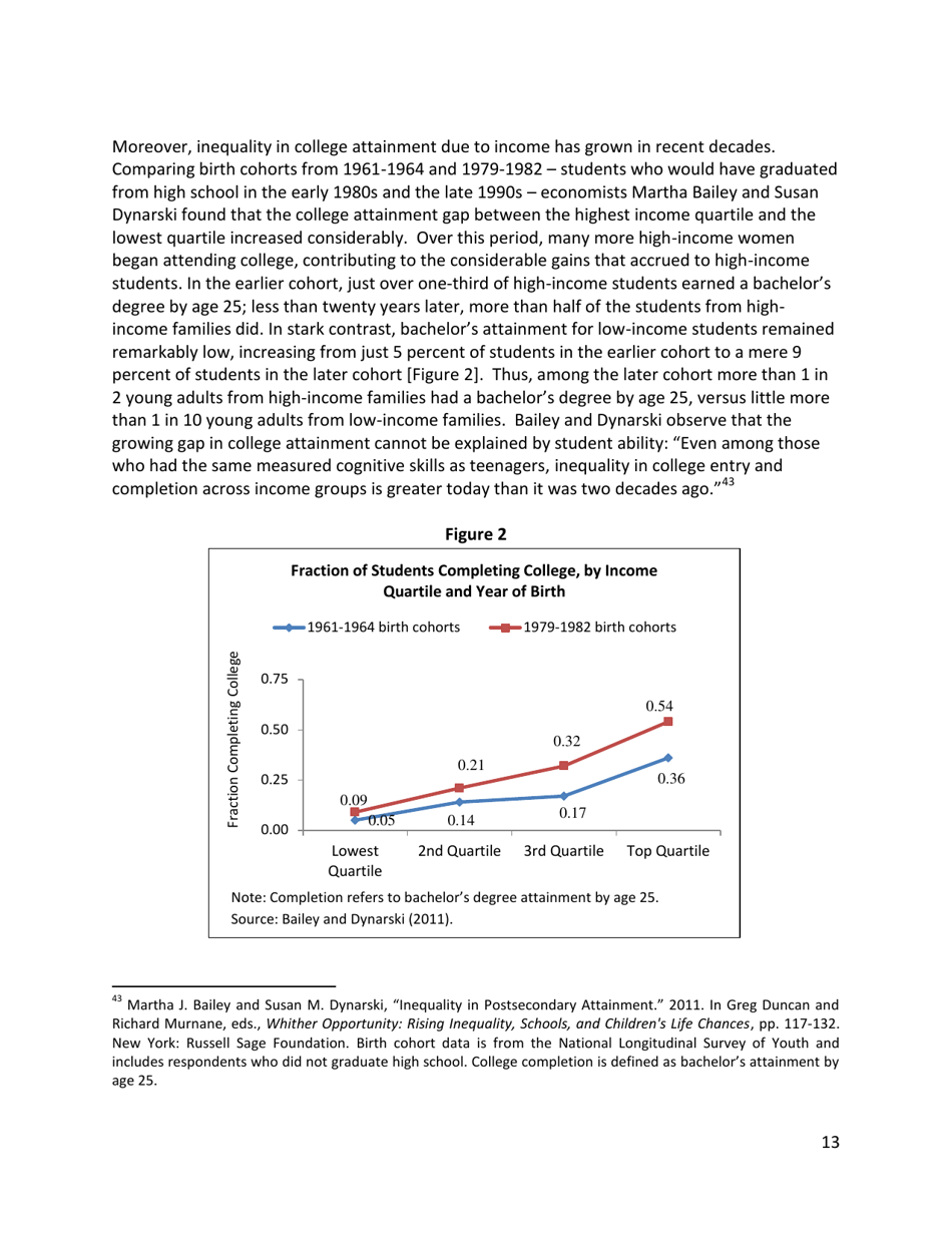 Increasing College Opportunity for Low-Income Students, Page 13