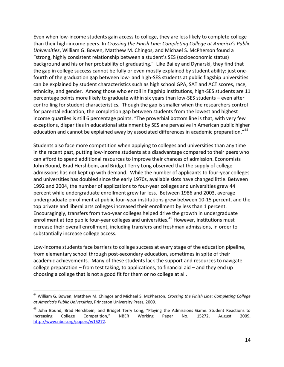 Increasing College Opportunity for Low-Income Students, Page 14