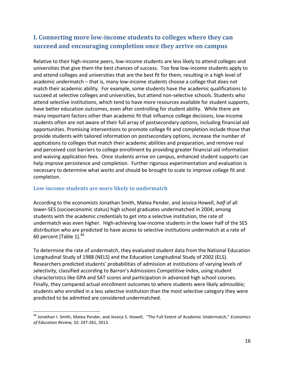 Increasing College Opportunity for Low-Income Students, Page 16