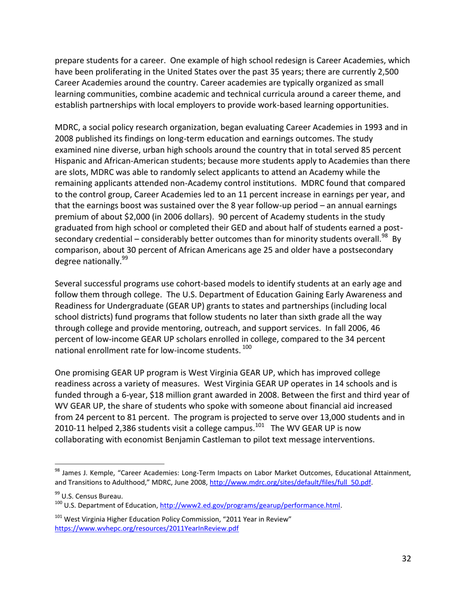 Increasing College Opportunity for Low-Income Students, Page 32