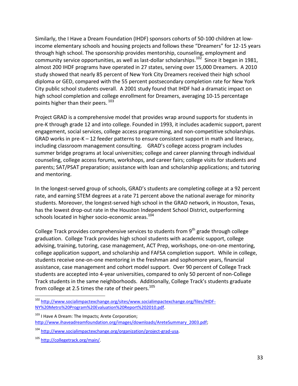 Increasing College Opportunity for Low-Income Students, Page 33