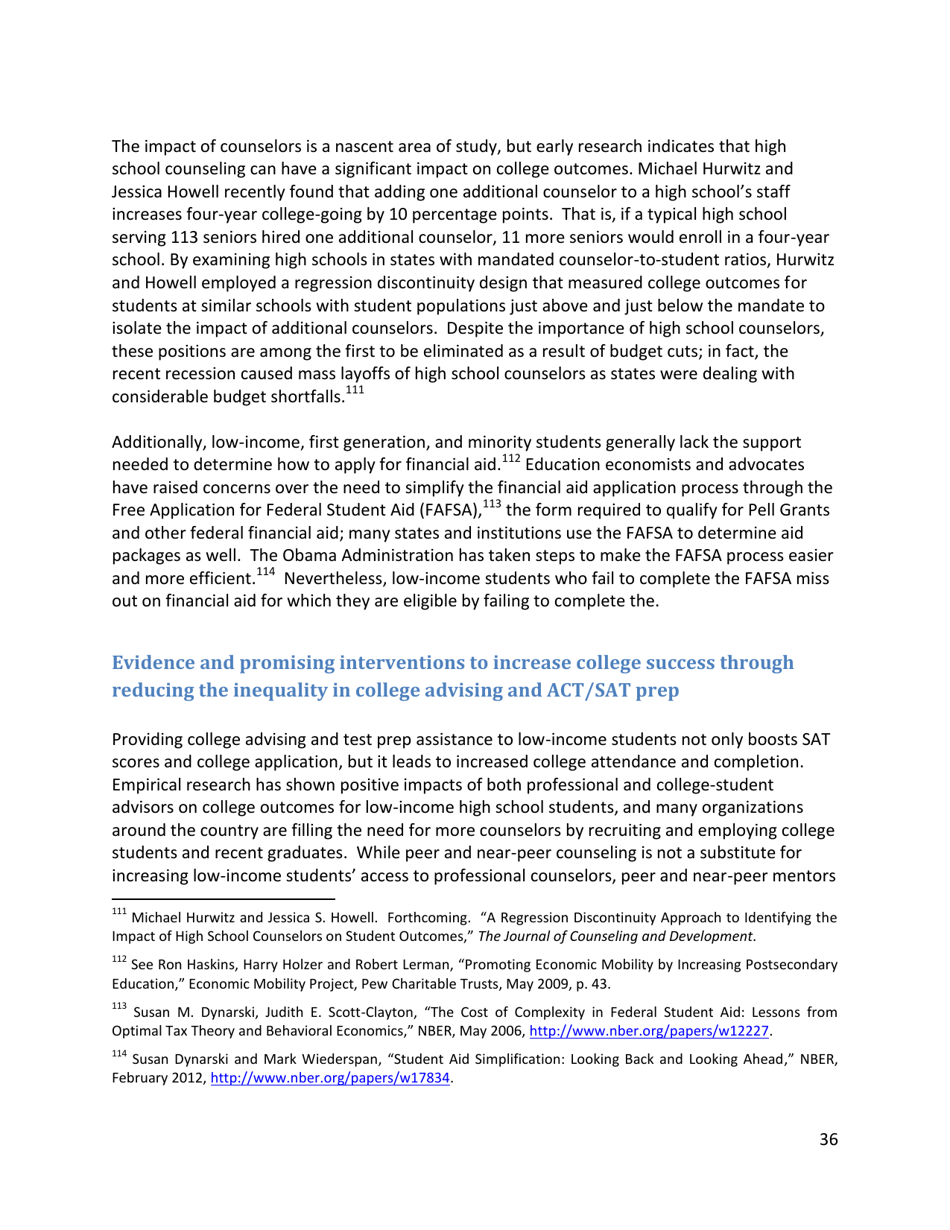 Increasing College Opportunity for Low-Income Students, Page 36