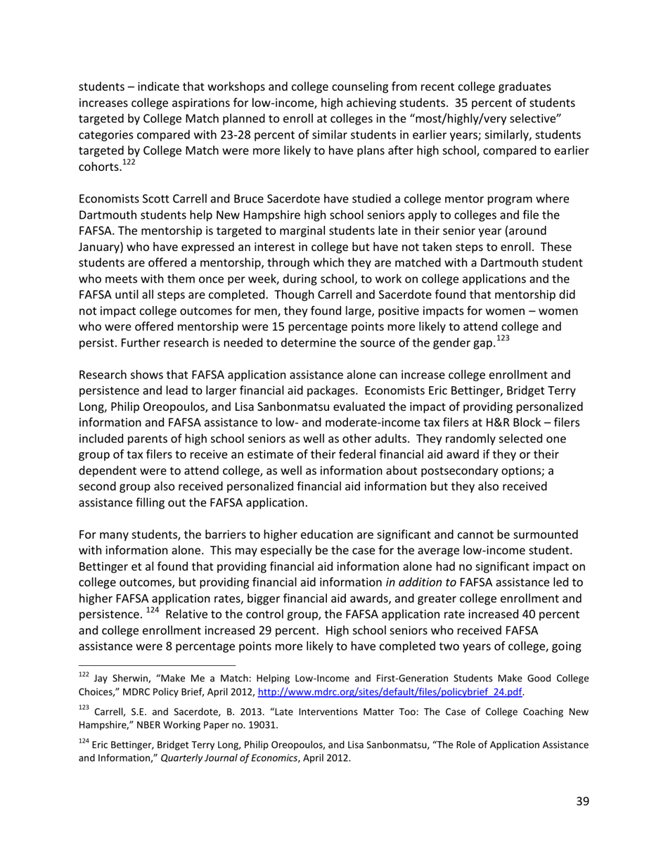 Increasing College Opportunity for Low-Income Students, Page 39