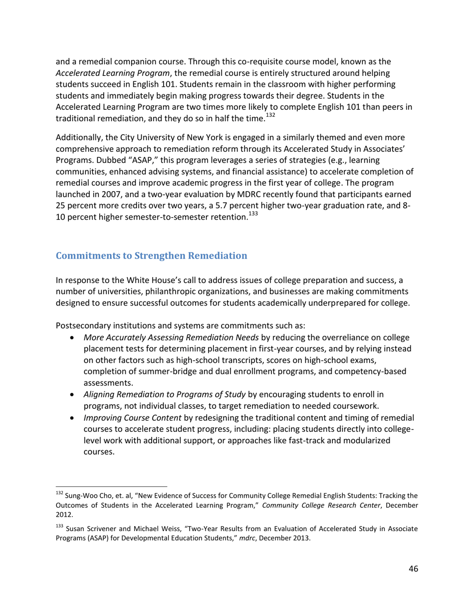 Increasing College Opportunity for Low-Income Students, Page 46