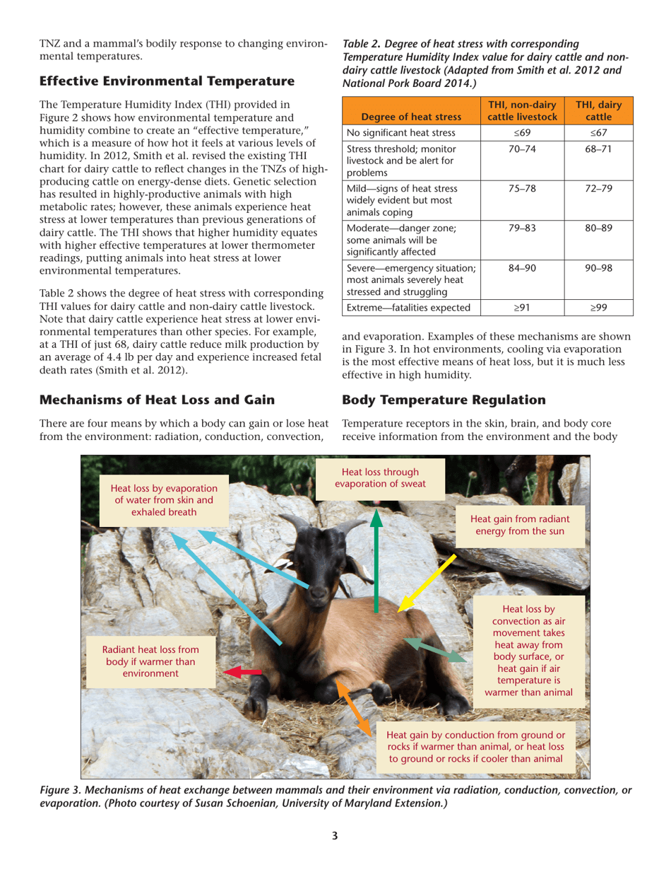 Livestock Heat Stress: Recognition, Response, and Prevention - Washington State University Extension Fact Sheet - Washington, Page 3
