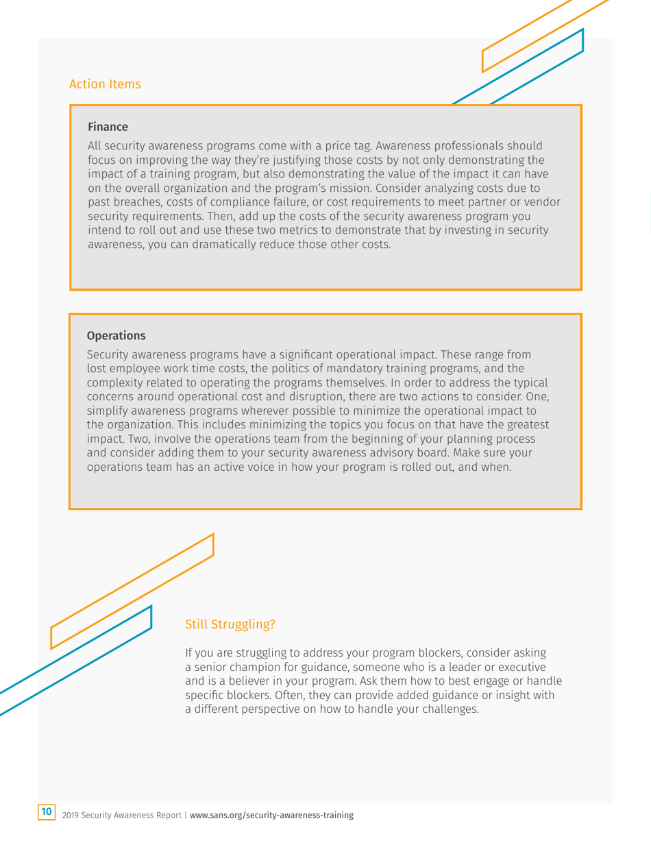 Security Awareness Report: the Rising Era of Awareness Training - Sans, Page 10