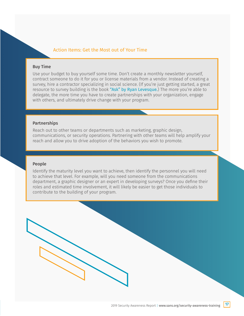 Security Awareness Report: the Rising Era of Awareness Training - Sans, Page 17