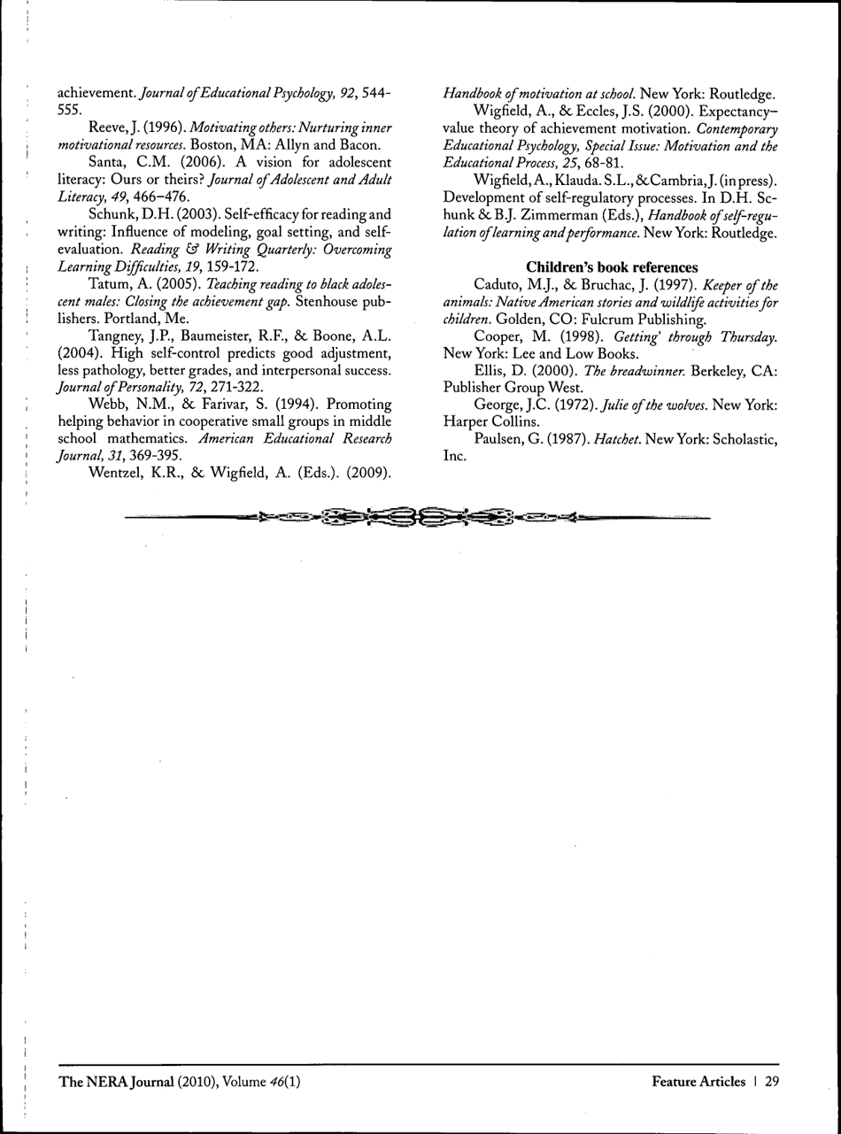 Motivating and Engaging Students in Reading - Jenna Cambria, John T. Guthrie - the Nera Journal - Maryland, Page 14
