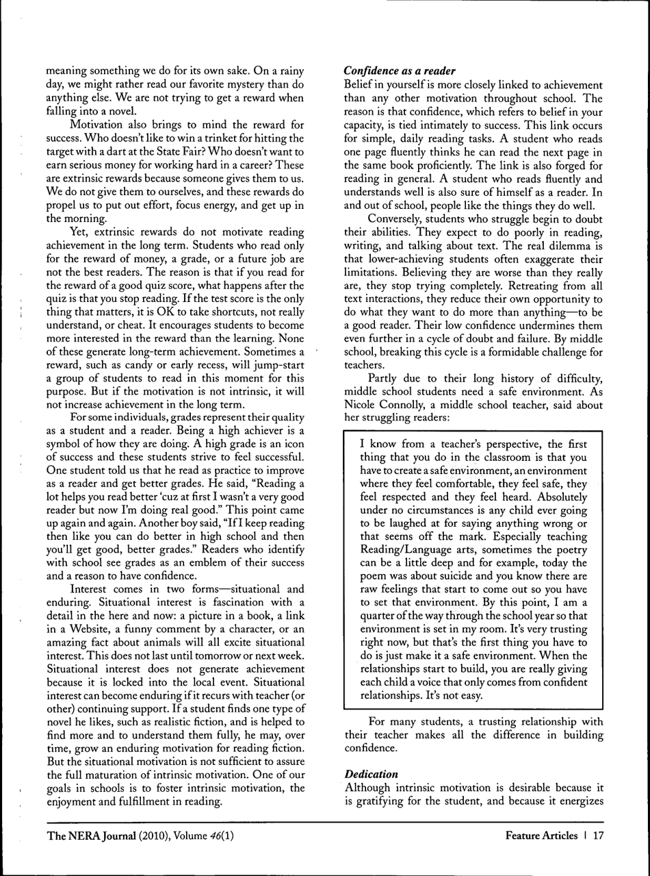 Motivating and Engaging Students in Reading - Jenna Cambria, John T. Guthrie - the Nera Journal - Maryland, Page 2