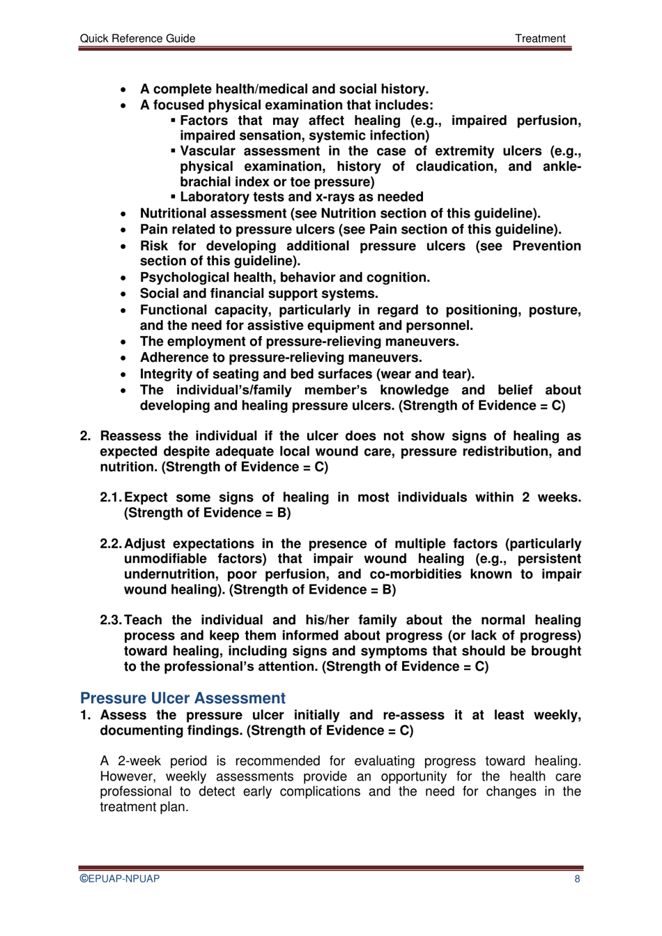 Pressure Ulcer Treatment Quick Reference Guide, Page 11