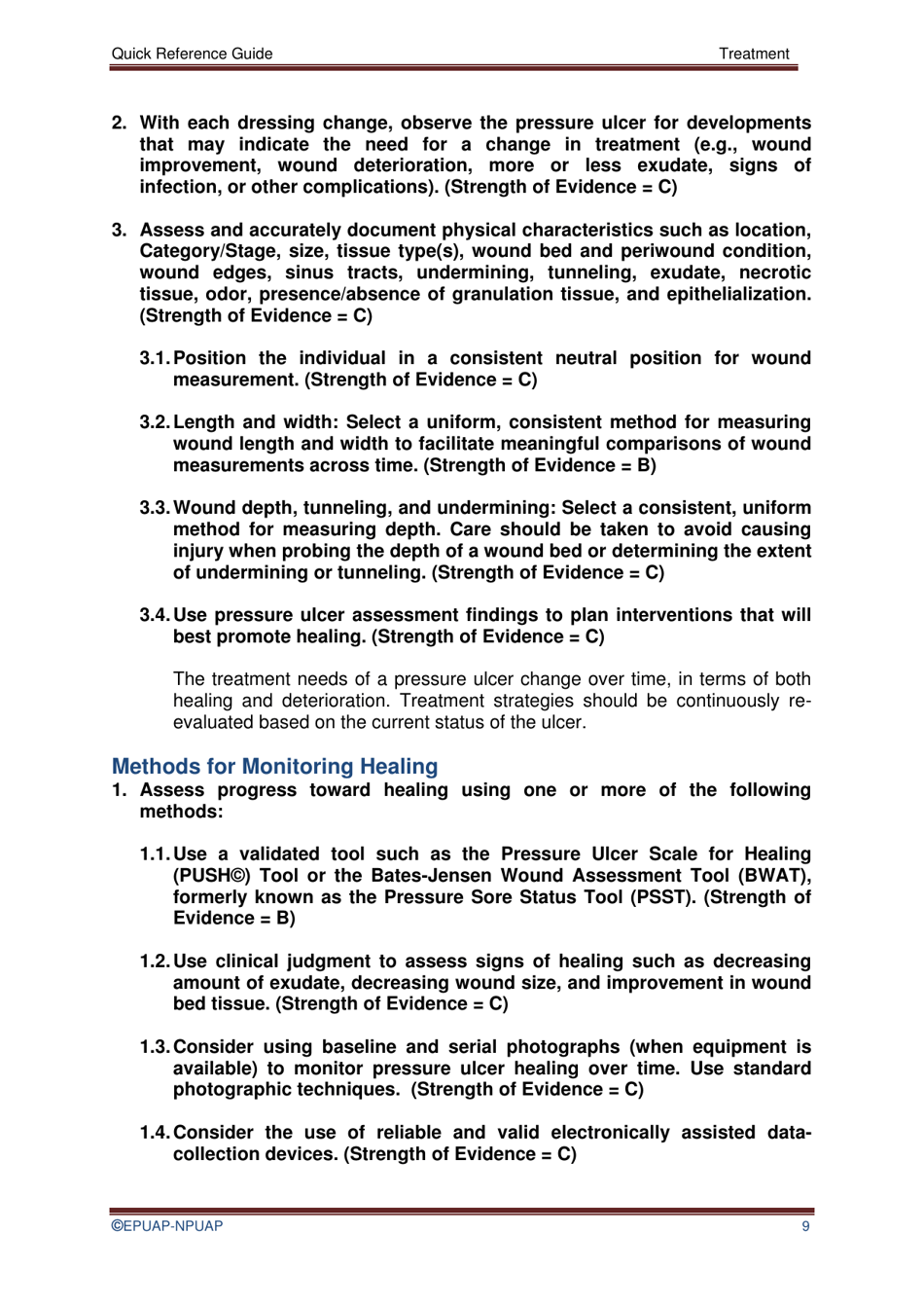 Pressure Ulcer Treatment Quick Reference Guide, Page 12