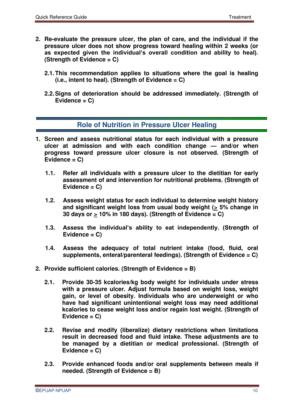 Pressure Ulcer Treatment Quick Reference Guide, Page 13