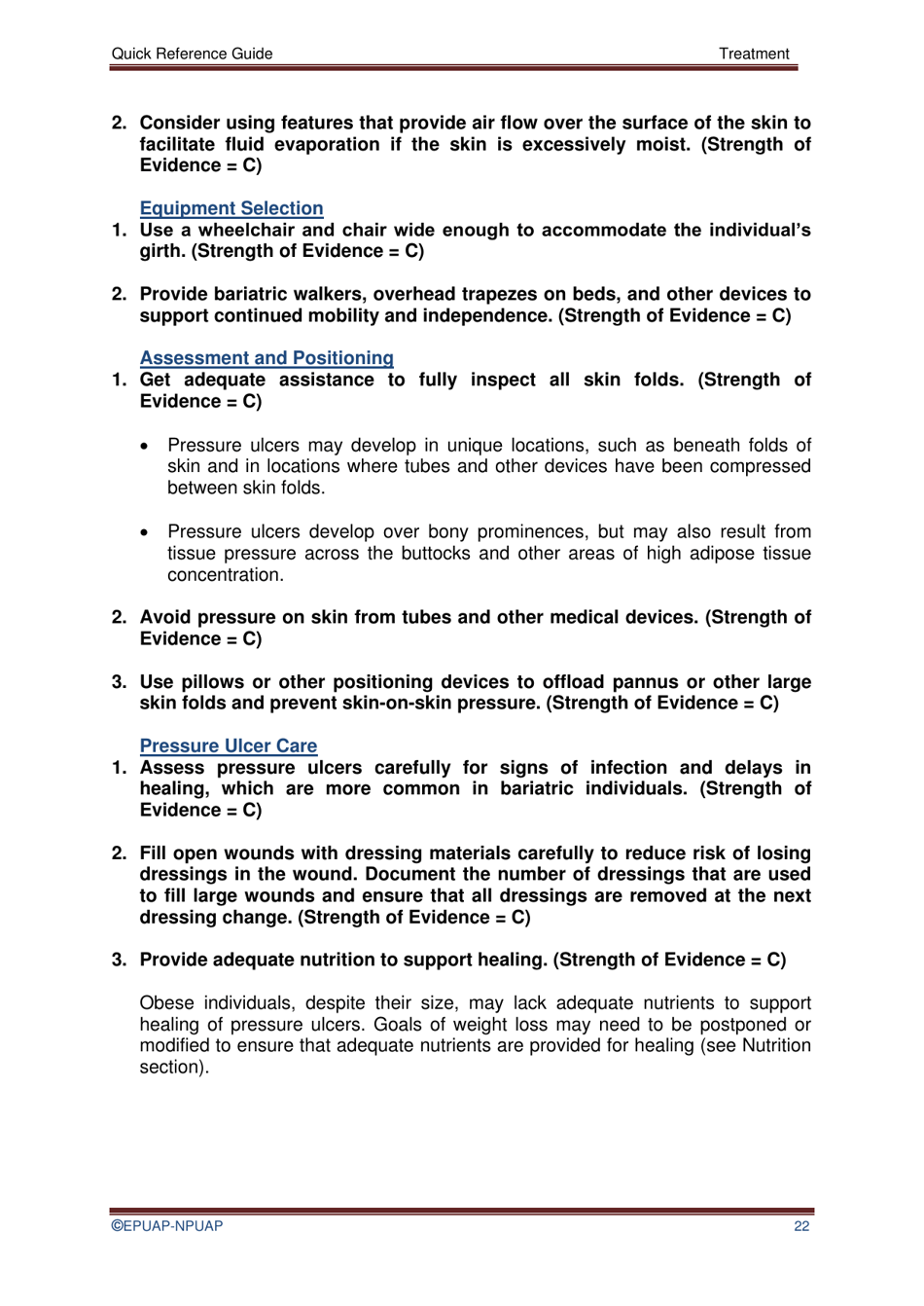 Pressure Ulcer Treatment Quick Reference Guide, Page 25