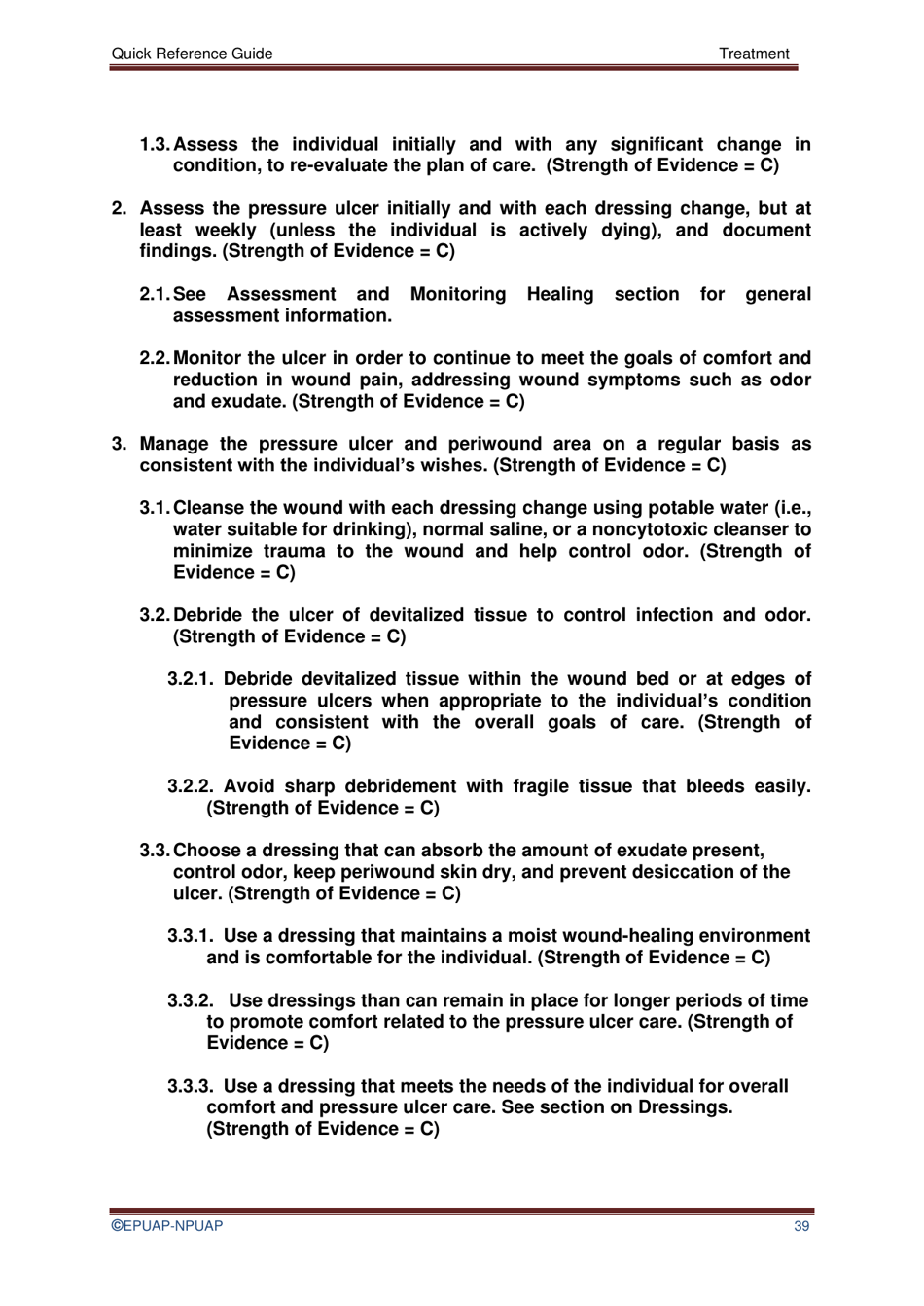 Pressure Ulcer Treatment Quick Reference Guide, Page 42