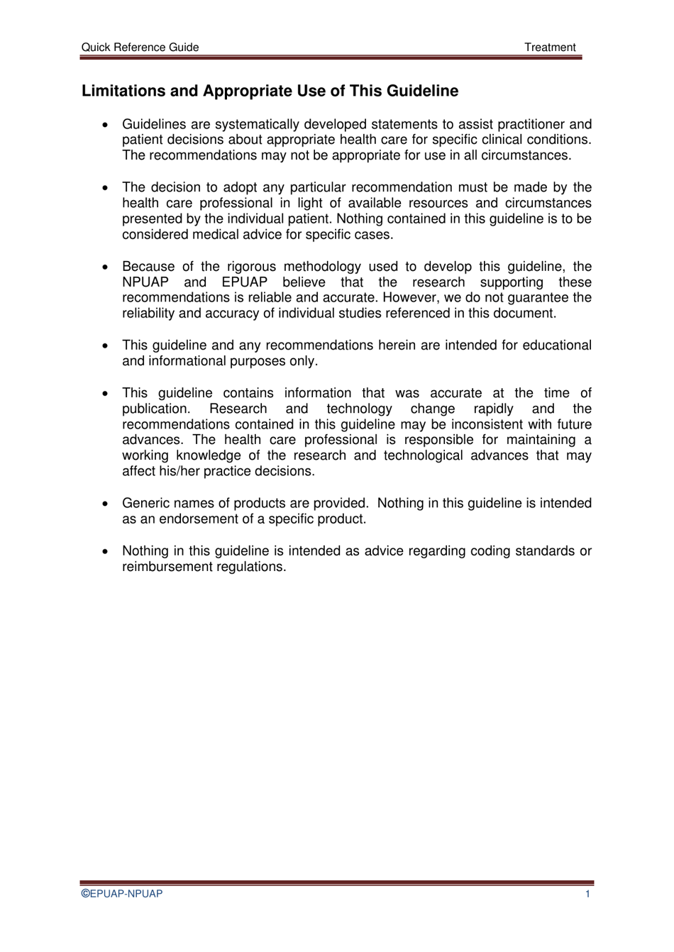 Pressure Ulcer Treatment Quick Reference Guide, Page 4