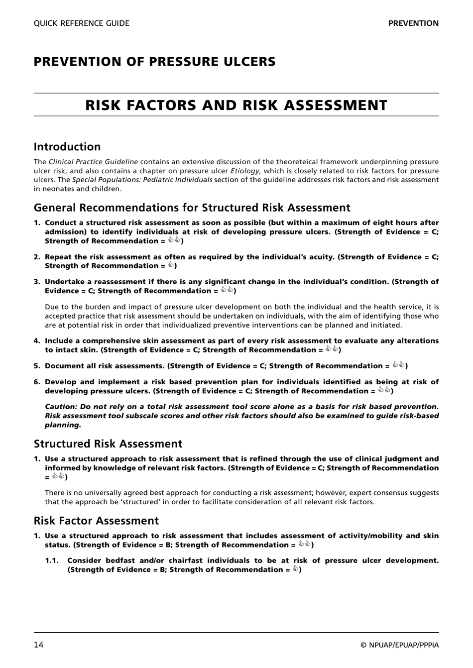 Prevention and Treatment of Pressure Ulcers: Quick Reference Guide, Page 16