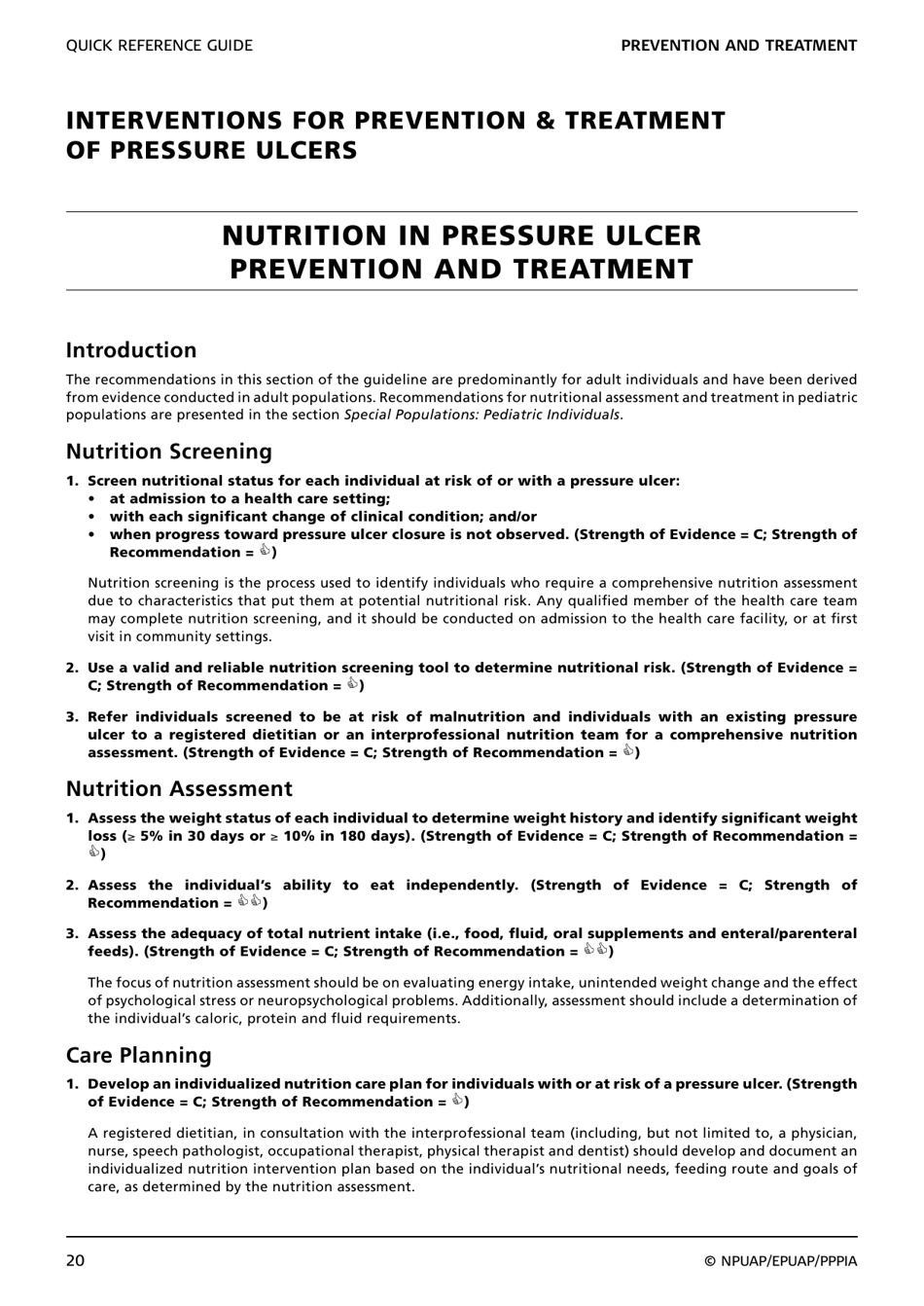 Prevention and Treatment of Pressure Ulcers: Quick Reference Guide, Page 22