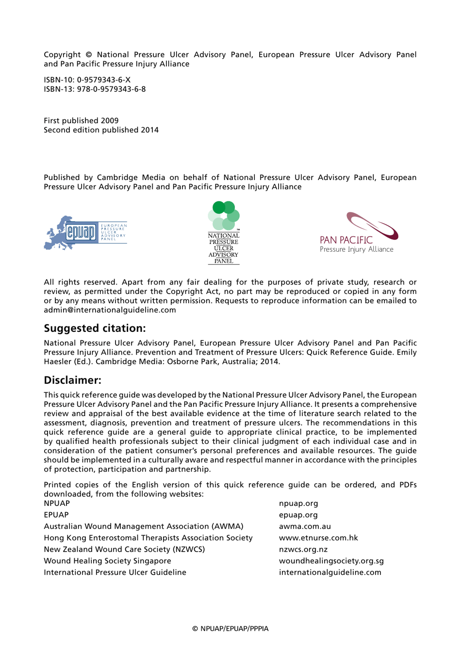 Prevention and Treatment of Pressure Ulcers: Quick Reference Guide, Page 2