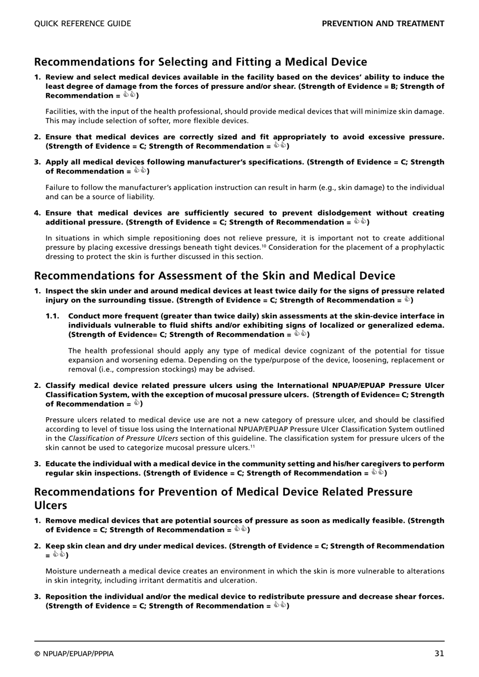 Prevention and Treatment of Pressure Ulcers: Quick Reference Guide, Page 33