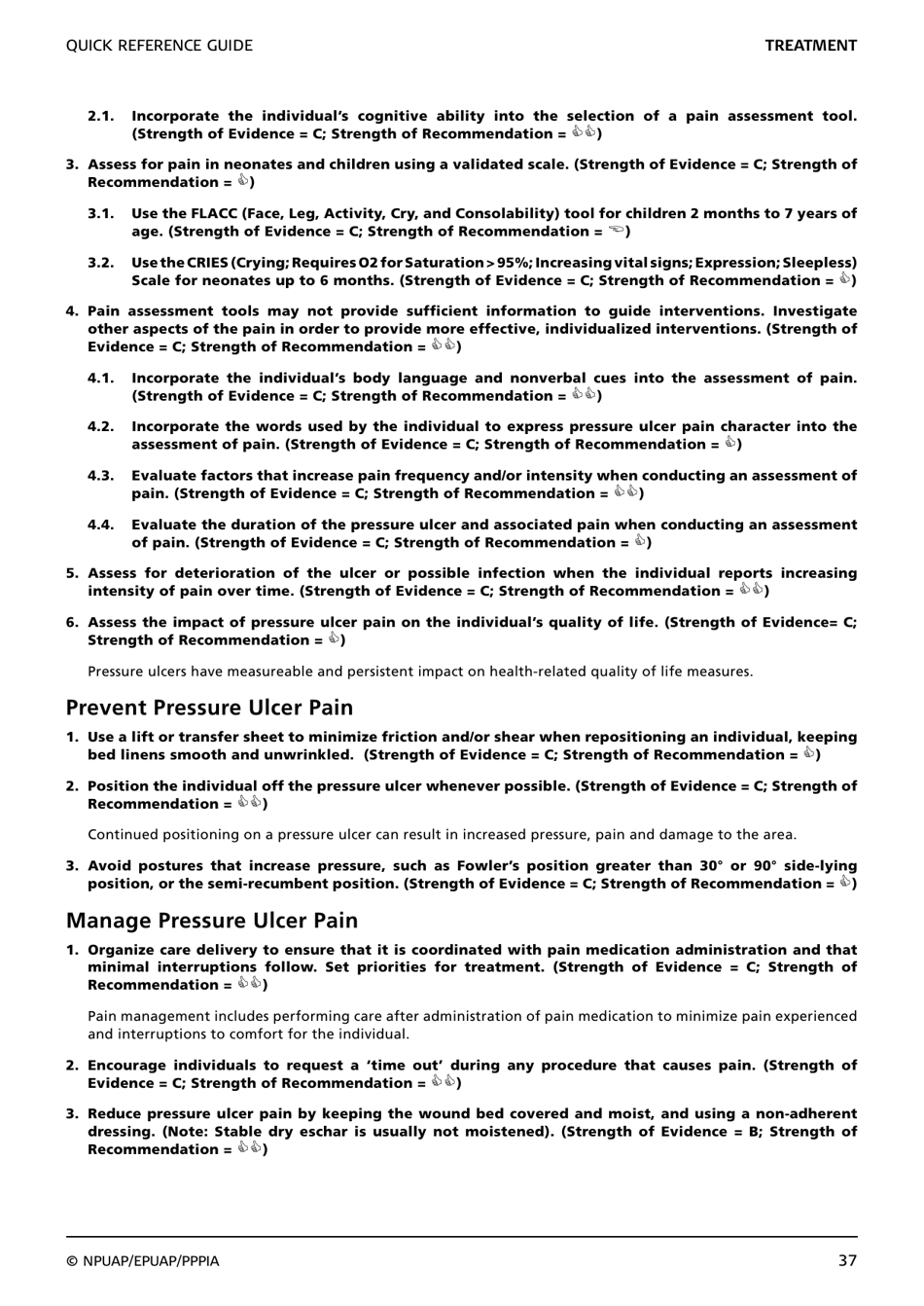 Prevention and Treatment of Pressure Ulcers: Quick Reference Guide, Page 39