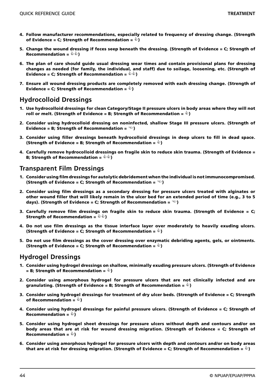 Prevention and Treatment of Pressure Ulcers: Quick Reference Guide, Page 46