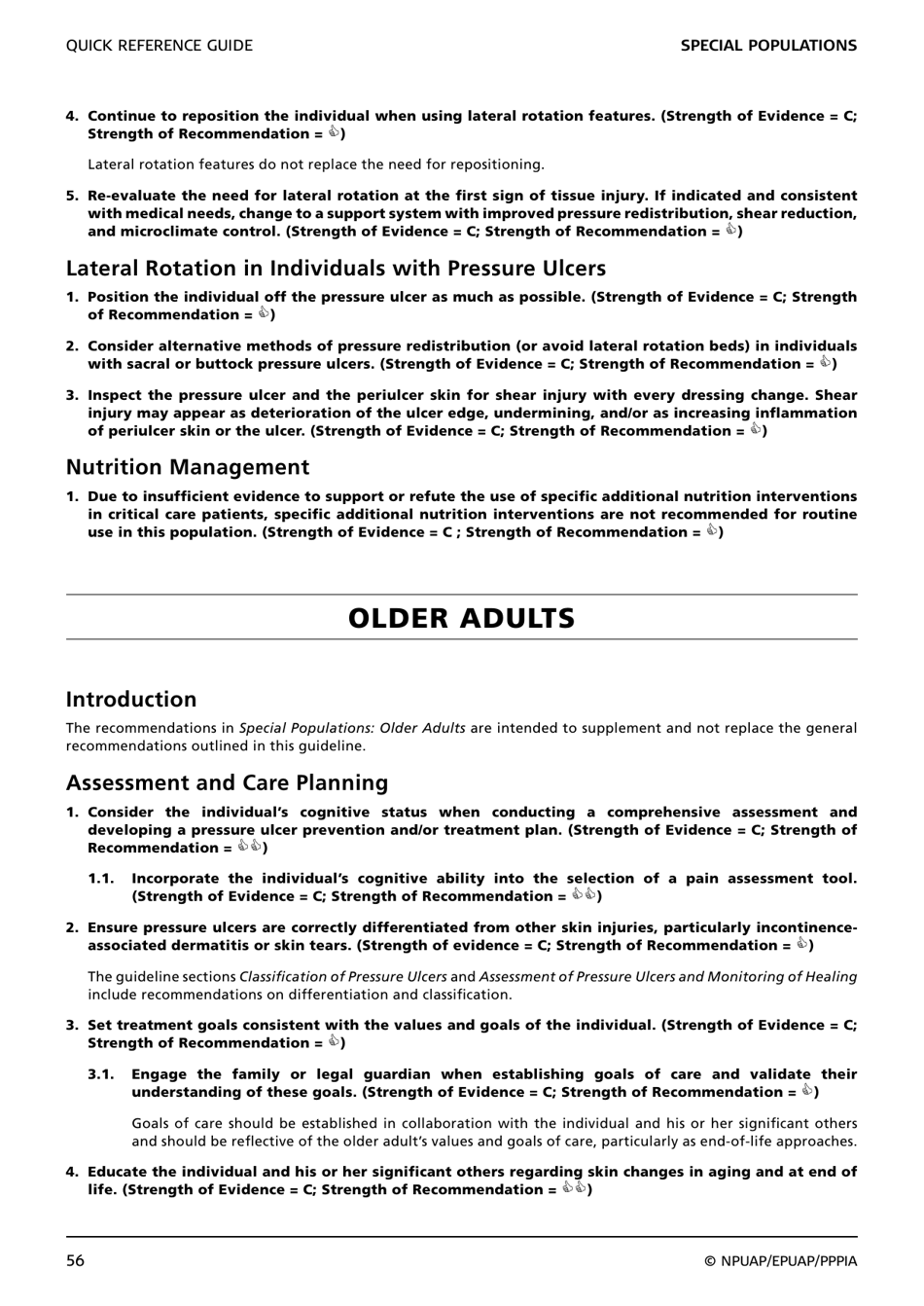 Prevention and Treatment of Pressure Ulcers: Quick Reference Guide, Page 58