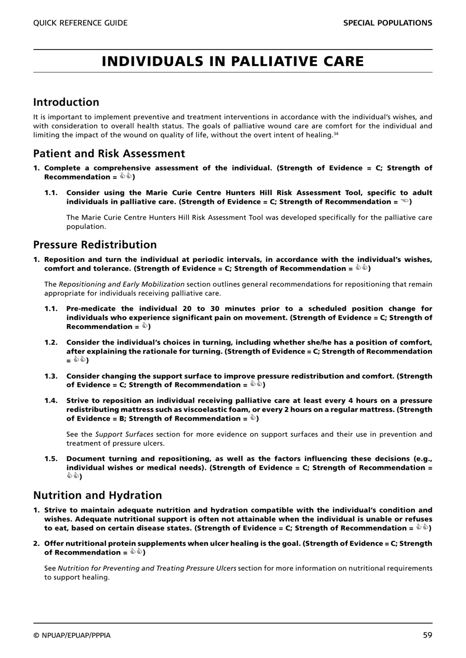 Prevention and Treatment of Pressure Ulcers: Quick Reference Guide, Page 61