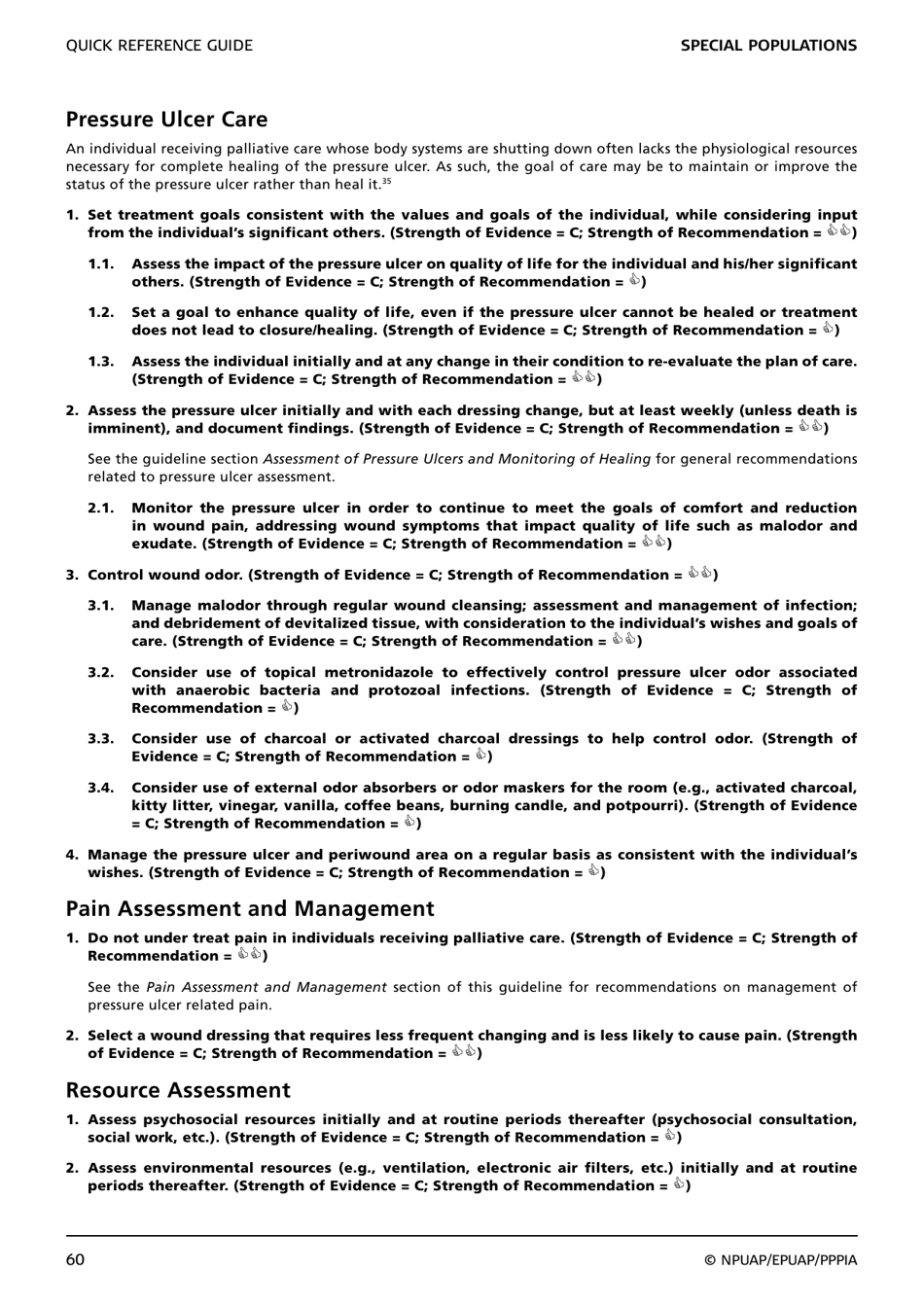 Prevention and Treatment of Pressure Ulcers: Quick Reference Guide, Page 62