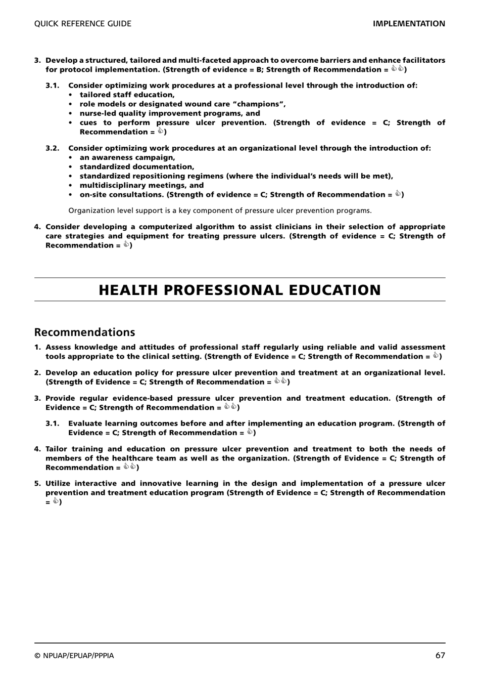 Prevention and Treatment of Pressure Ulcers: Quick Reference Guide, Page 69