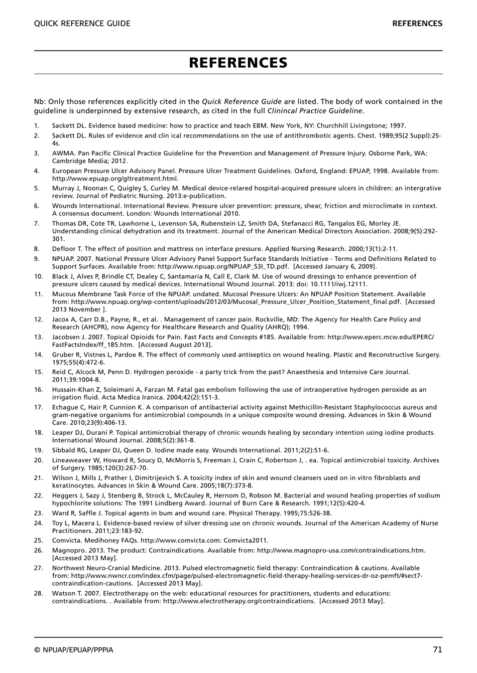 Prevention and Treatment of Pressure Ulcers: Quick Reference Guide, Page 73