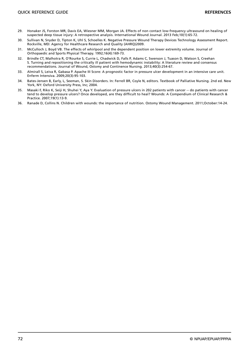 Prevention and Treatment of Pressure Ulcers: Quick Reference Guide, Page 74