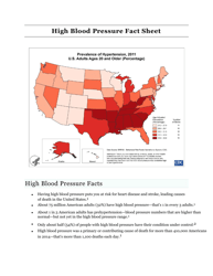 Document preview: High Blood Pressure Fact Sheet