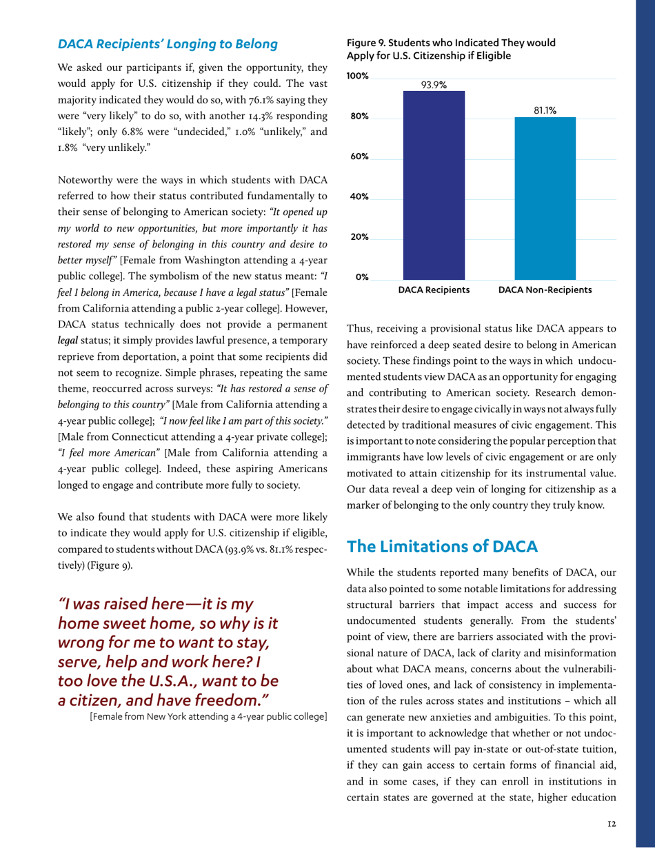 In the Shadows of the Ivory Tower: Undocumented Undergraduates and the Liminal State of Immigration Reform, Page 19