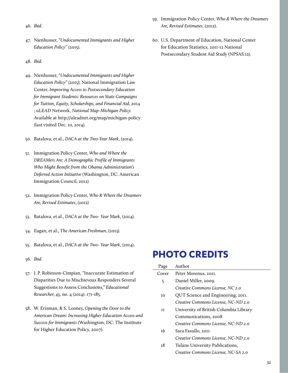In the Shadows of the Ivory Tower: Undocumented Undergraduates and the Liminal State of Immigration Reform, Page 39