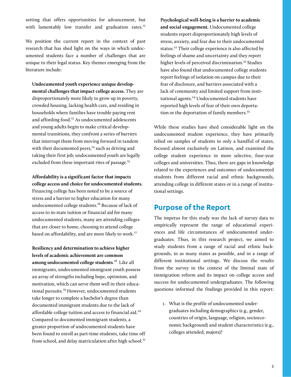 In the Shadows of the Ivory Tower: Undocumented Undergraduates and the Liminal State of Immigration Reform, Page 9