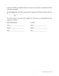 Photo Licensing Agreement Template, Page 4
