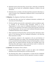 Confidentiality Agreement Template, Page 2