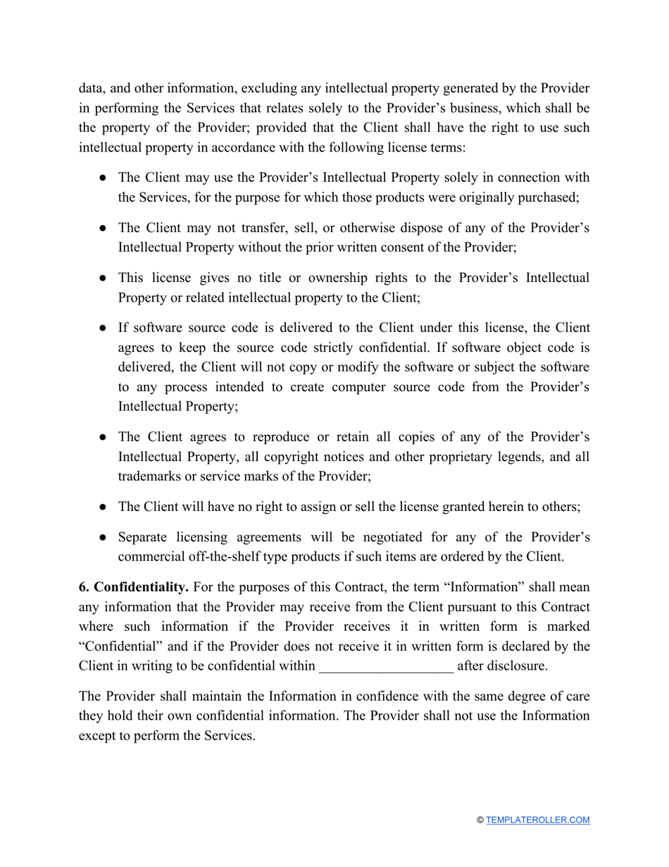 Business Contract Template, Page 3