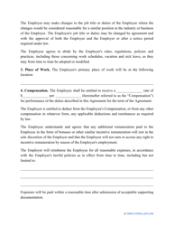 Employment Contract Template, Page 2