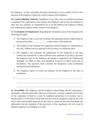 Employment Contract Template, Page 4