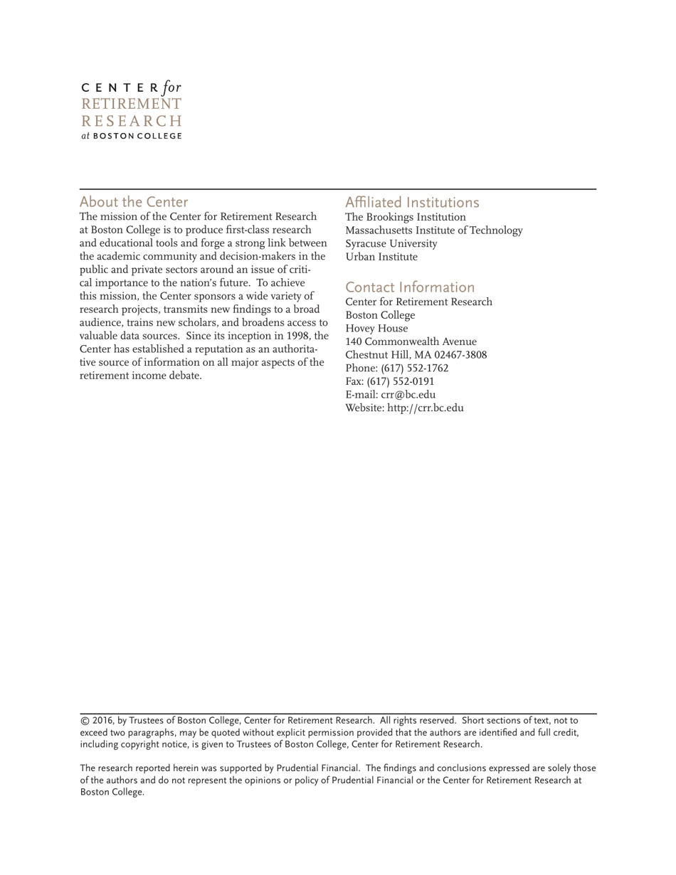 Will the Explosion of Student Debt Widen the Retirement Security Gap? - Alicia H. Munnell, Wenliang Hou, and Anthony Webb - Center for Retirement Research, Page 7