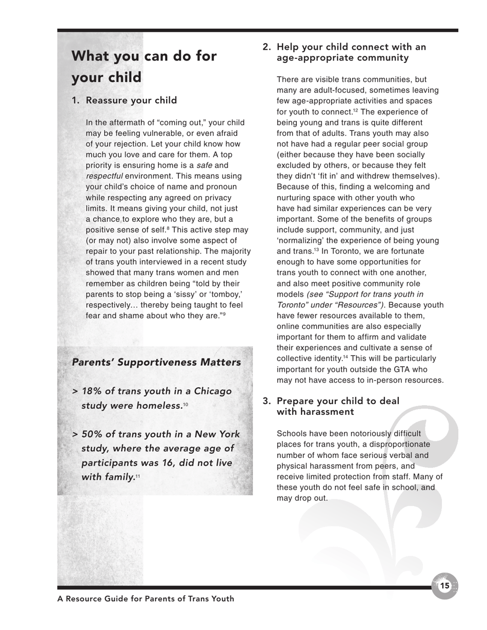 Families in Transition: a Resource Guide for Parents of Trans Youth - Central Toronto Youth Services, Page 17